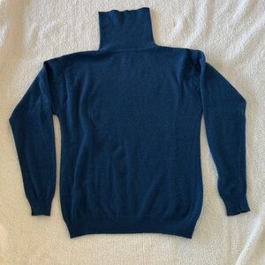 Lord & Taylor Women's Deep Blue Turtleneck Sweater
